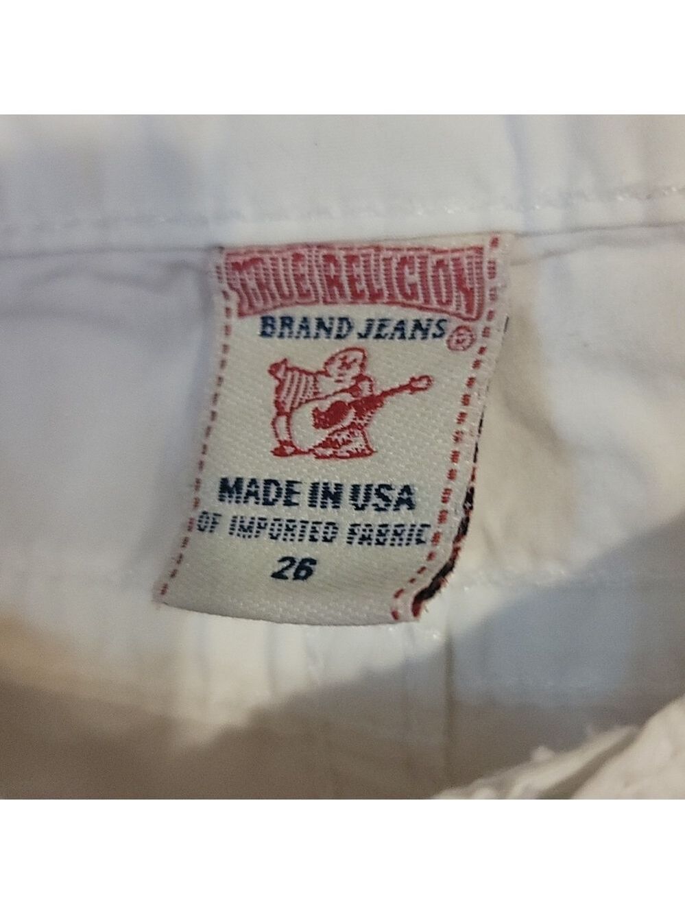 NWOT True religion romy white shorts sz 26 - Picture 8 of 8